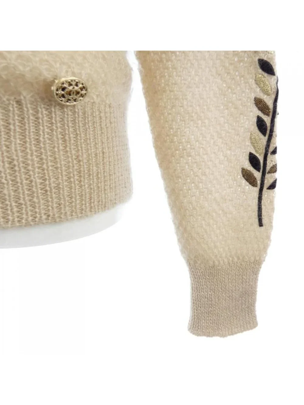 Chanel Knit Sweater Beige